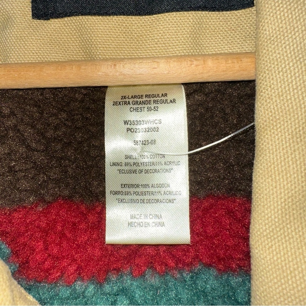 Vintage NWOT Walls Workwear Men's Blanket Lined Utility Jacket Sz 2XL Utility - Picture 9 of 9